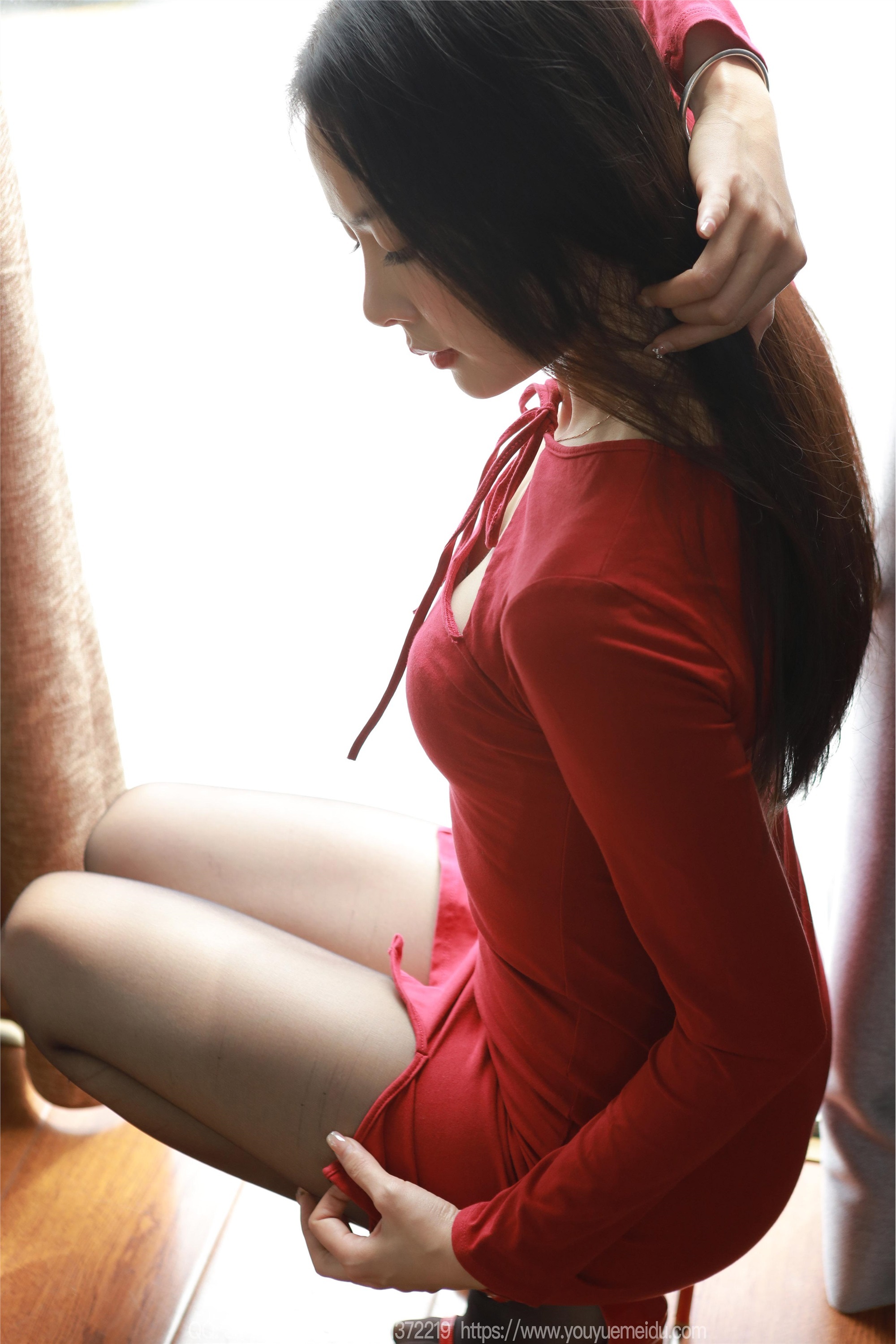 IESS异思趣向  2024.03.22 丝享家 1696 小金《红裙佳人》